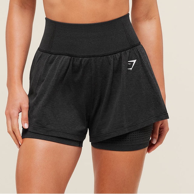 Gymshark Vital 2-In-1 Short Breathable & Sweat-Wicking Waist-Snatching Waistband